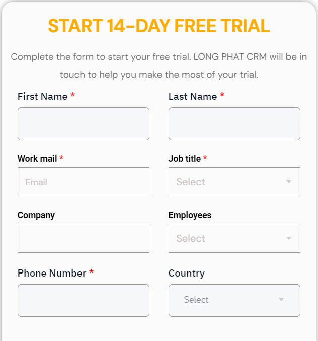 CRM Free Trial