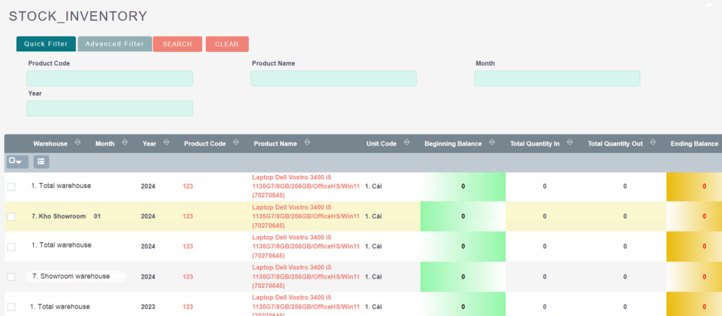 warehouse inventory managemnt