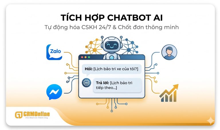 Tự động hóa chăm sóc khách hàng 24/7. Trí tuệ nhân tạo giúp phản hồi tin nhắn tức thì, báo giá tự động và hỗ trợ chốt[...]